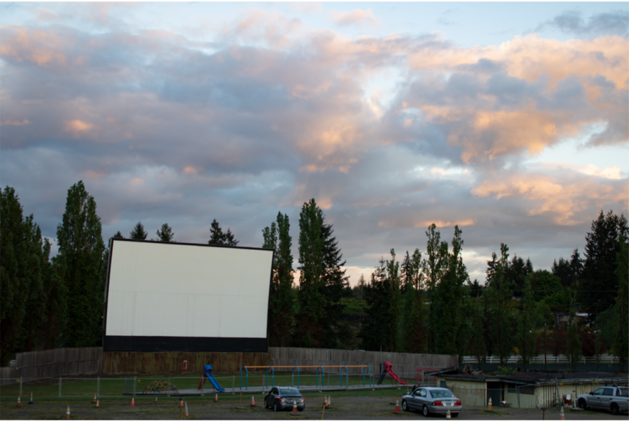 The beautiful sky overlooking lot 1 and its playground