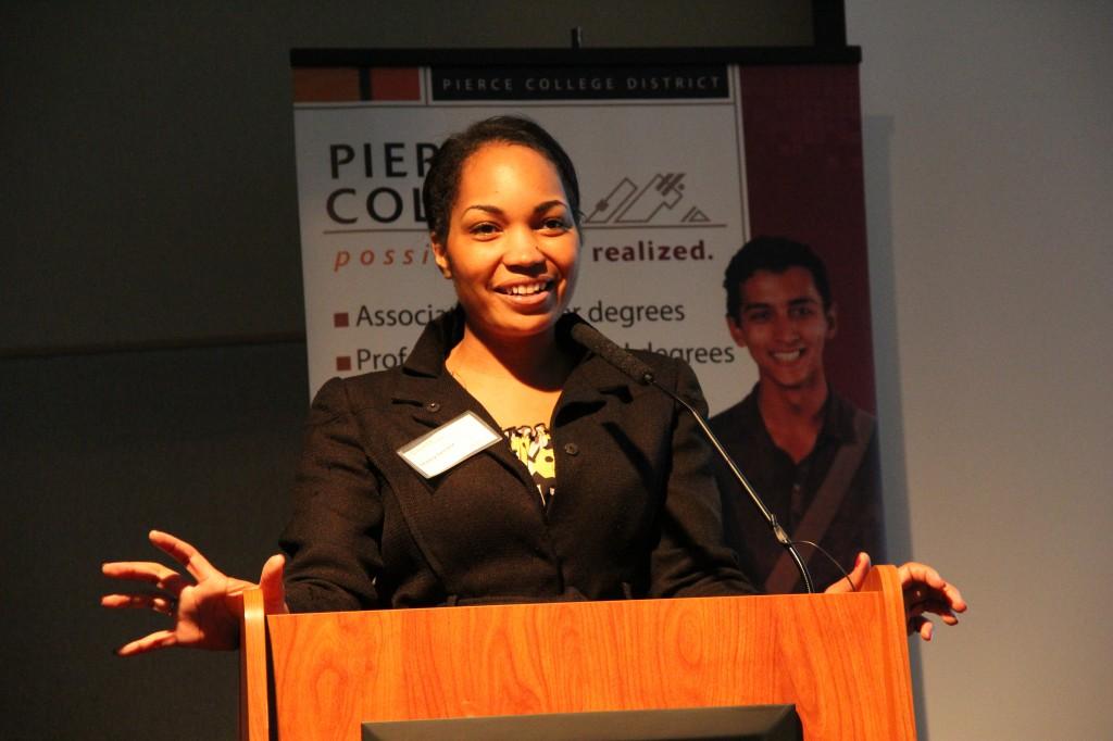 Sheley Secrest tells her story of how her education at Pierce College helped her become the Policy Analyst she is today
