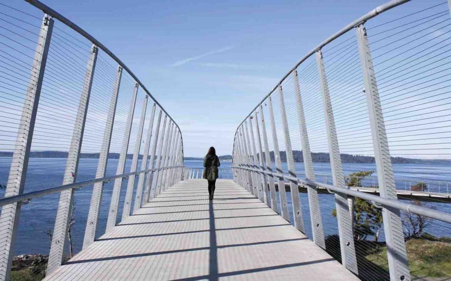 Girl On A Bridge