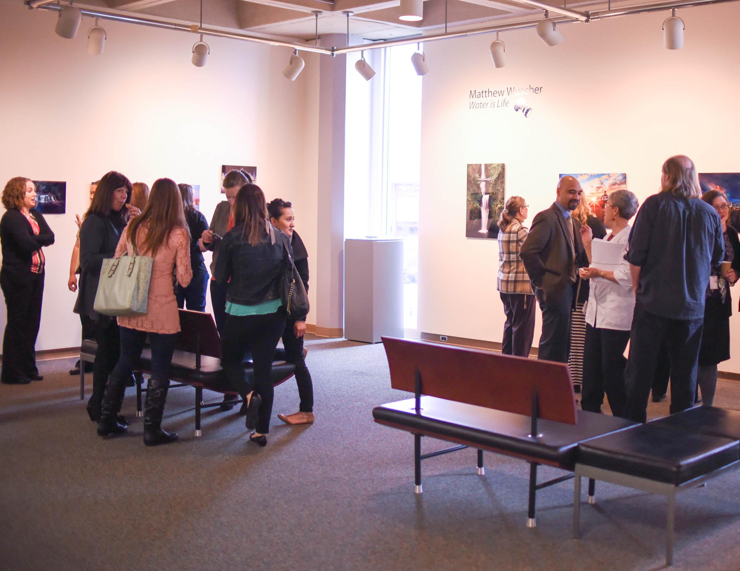 Matthew Wuscher’s “Water is Life” gallery brings life to the walls of Pierce.