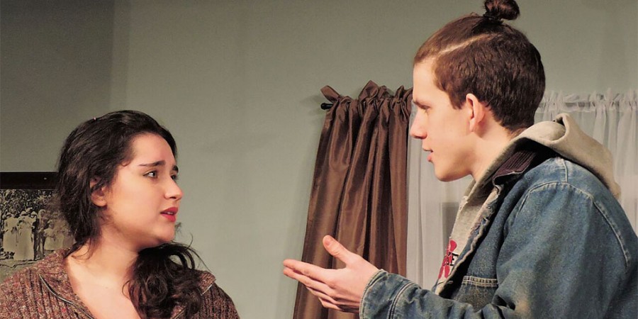 Grandma Vera, played by Kate Russell, and Bec, played by Jazmine Herrington, in 4000 Miles. 