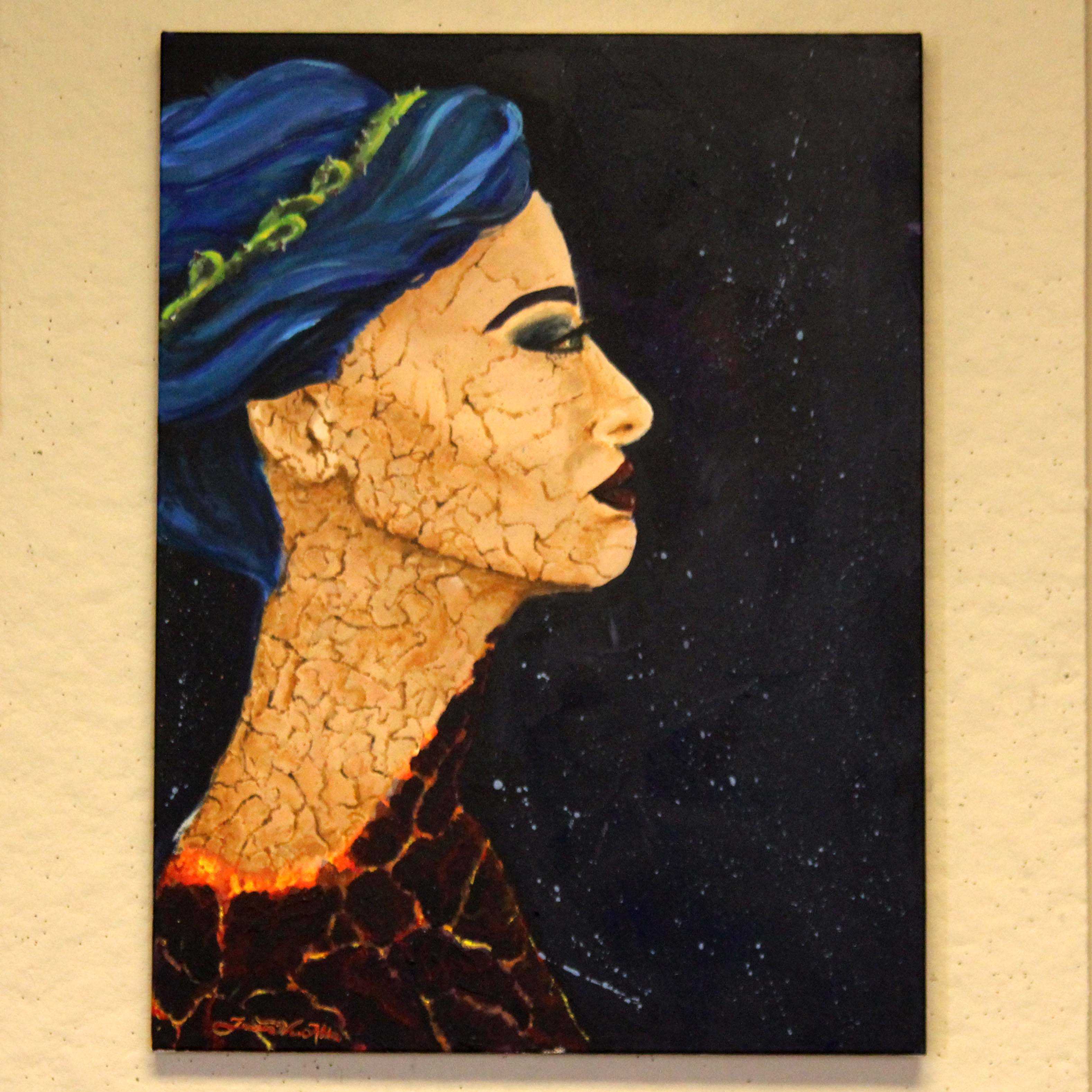 Van Alstine’s painting based off the poem by Serena Ramirez.