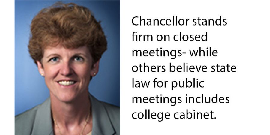 Chancellor stands firm on closed meeting