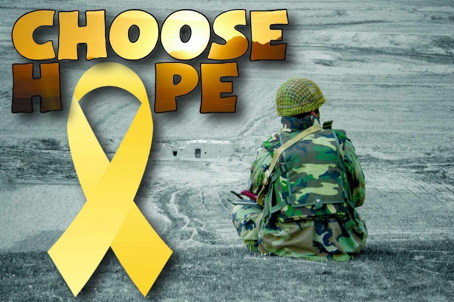 yellow ribbon and veteran