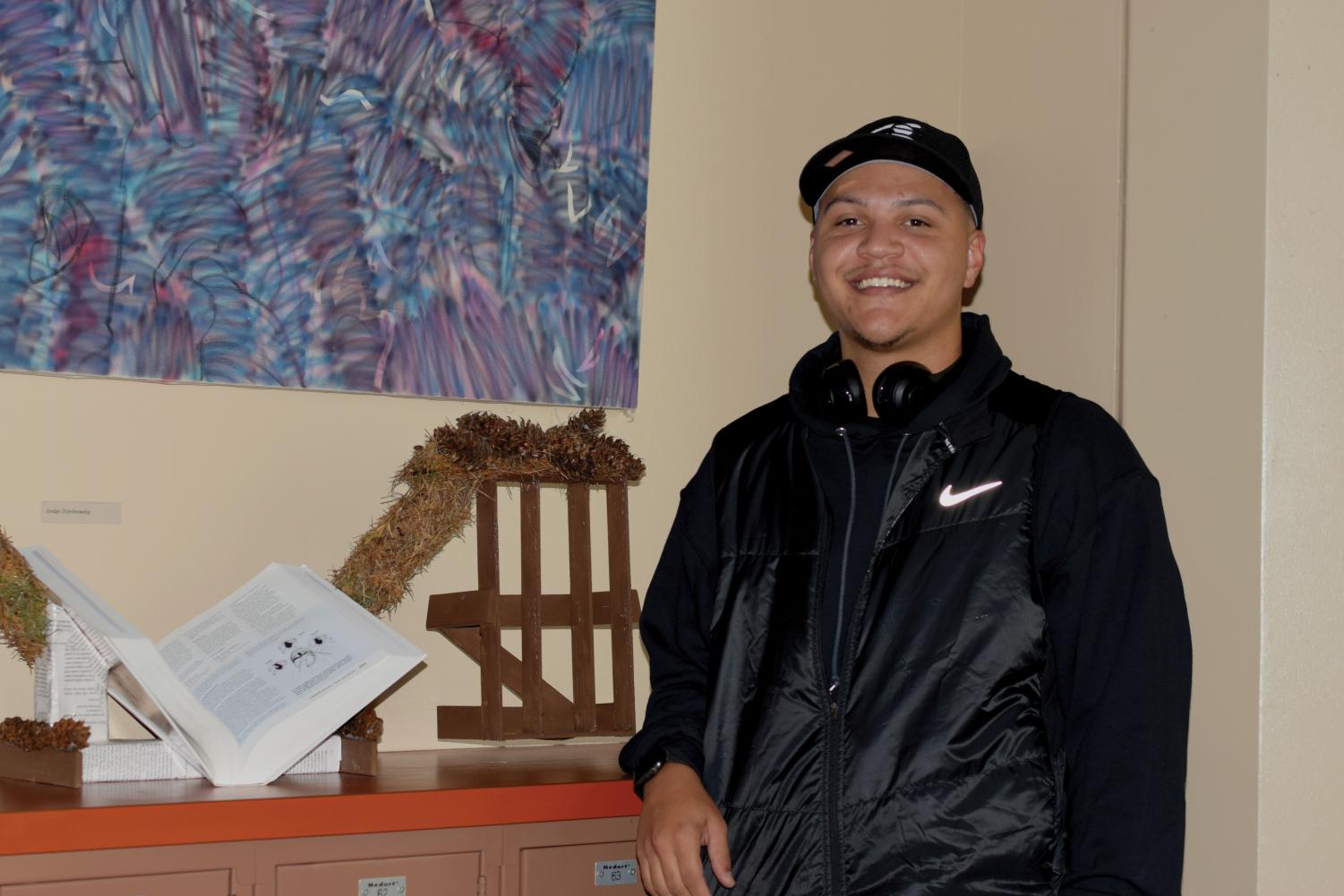 Student art display encourages altering books