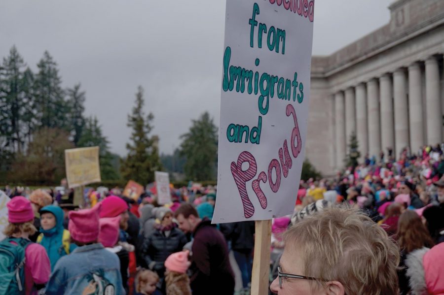 Raves of people seen at the Women’s March