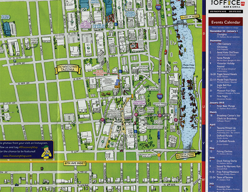map of UW Tacoma