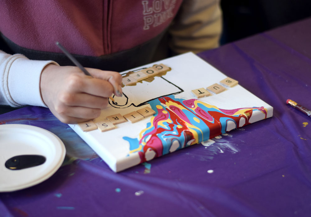 Art & Flower day students event