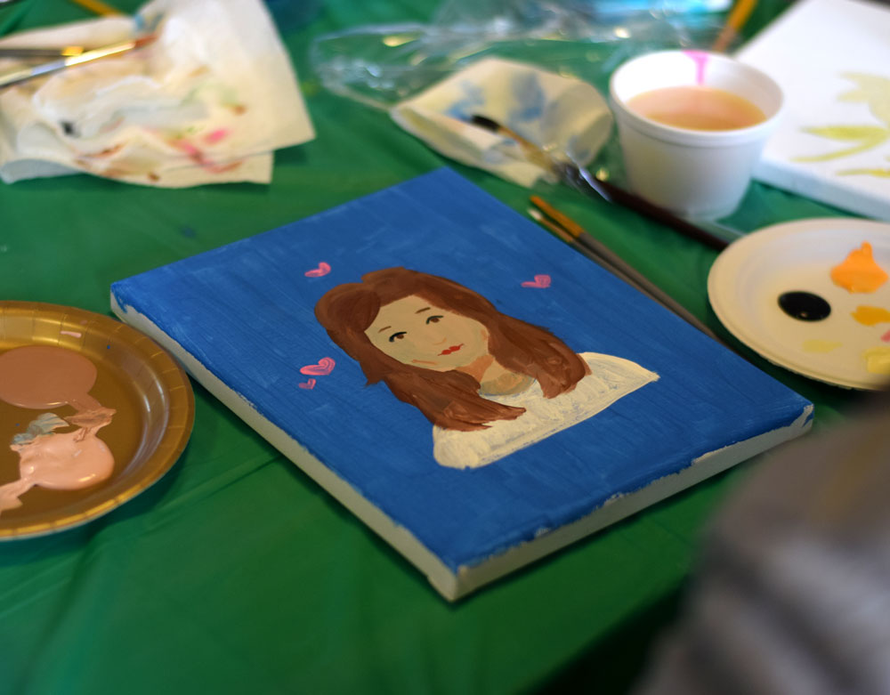 Art & Flower day students event