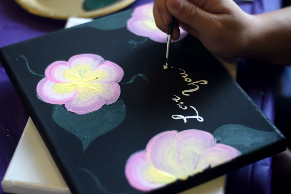 Art & Flower day students event