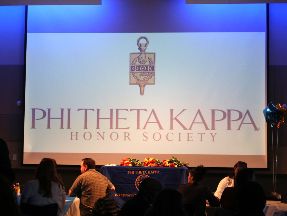 New members inducted into Phi Theta Kappa
