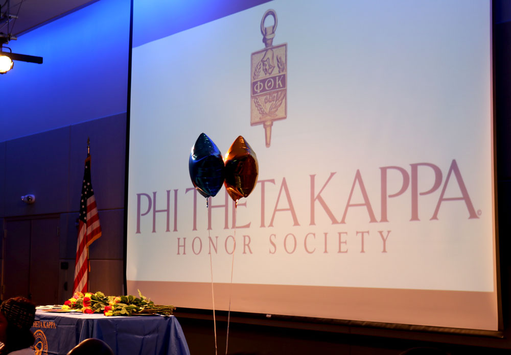 New members inducted into Phi Theta Kappa