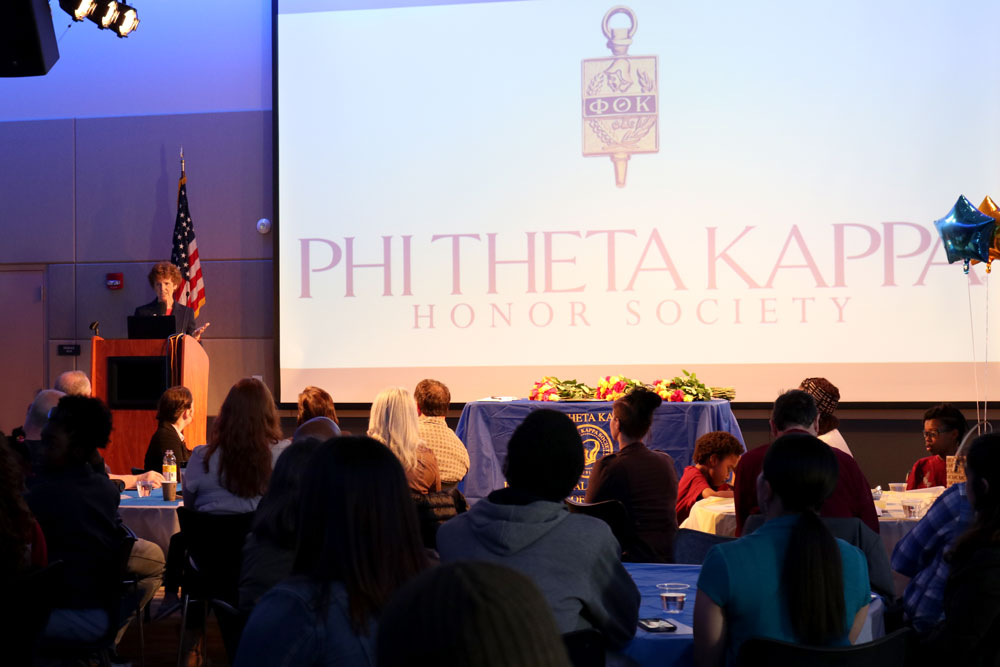 New members inducted into Phi Theta Kappa