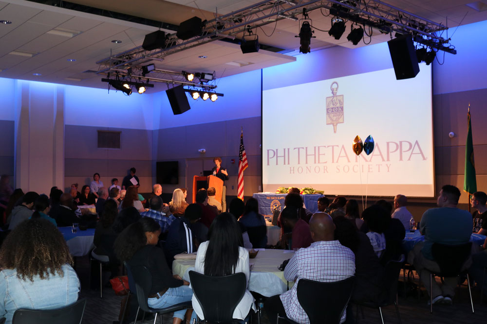 New members inducted into Phi Theta Kappa