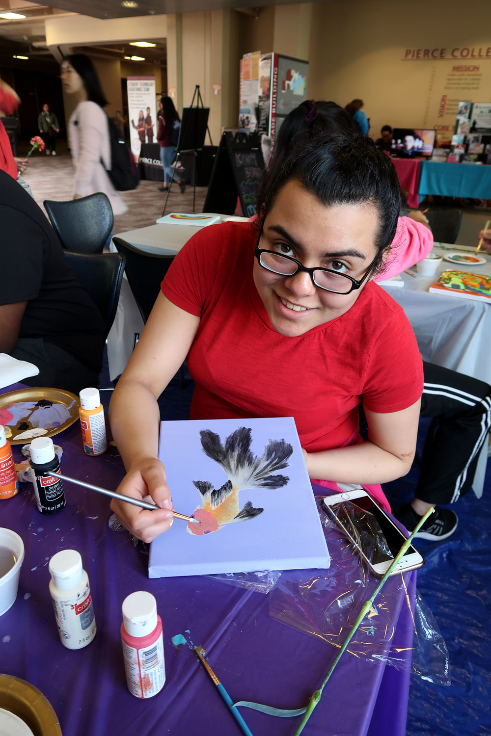 Art & Flower day students event