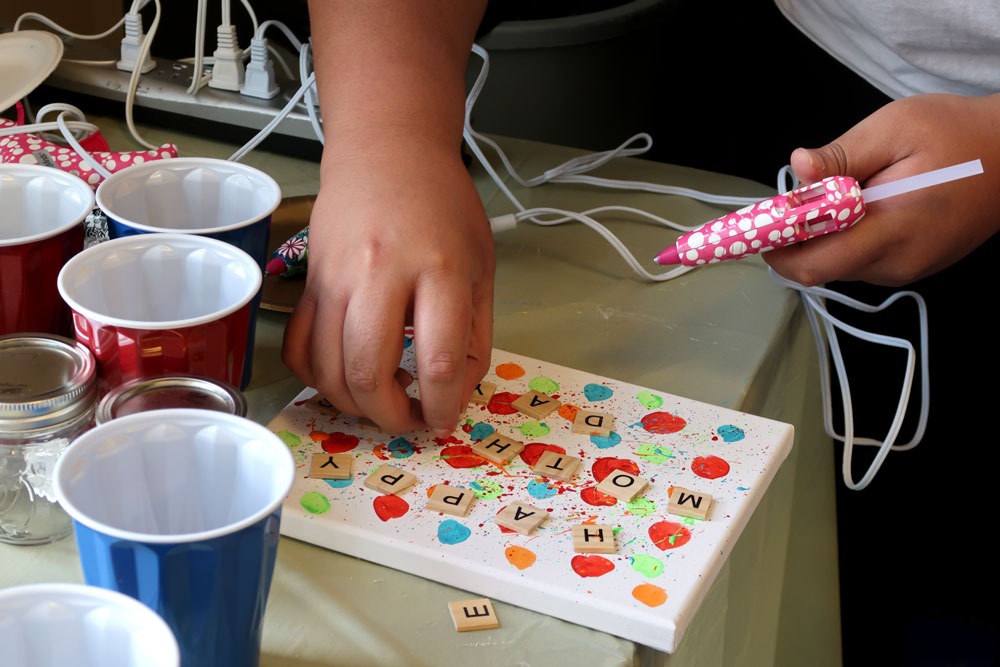 Art & Flower day students event