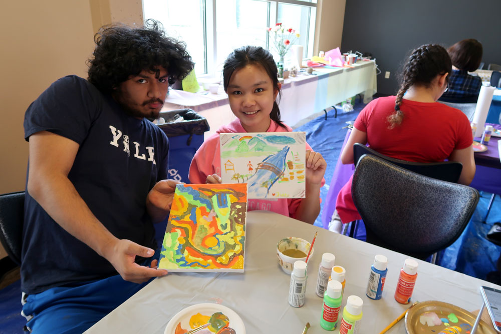 Art & Flower day students event