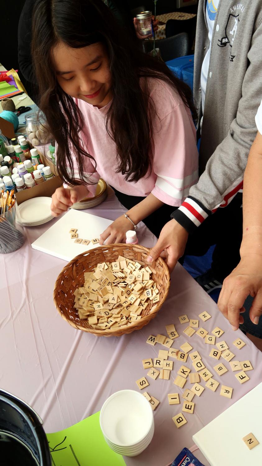 Art & Flower day students event