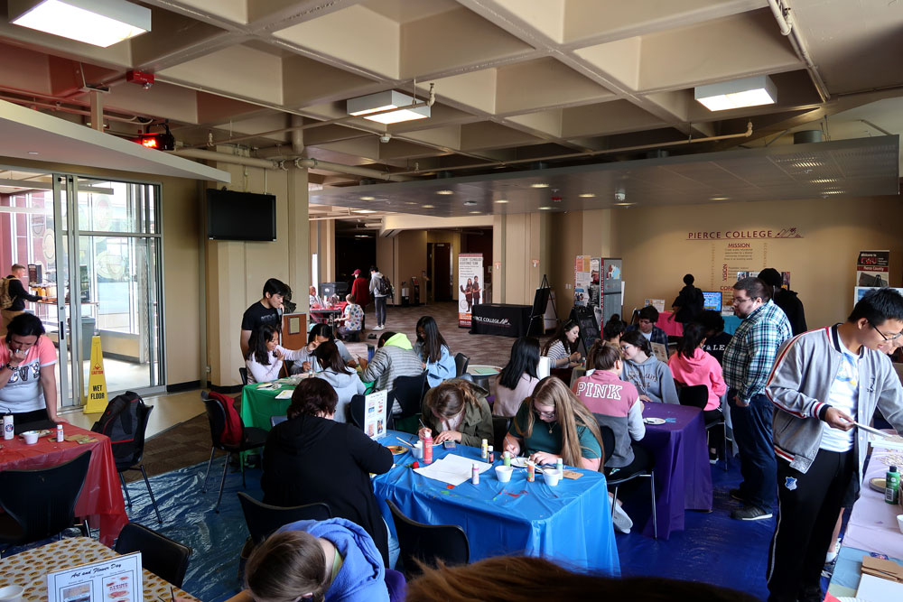 Art & Flower day students event