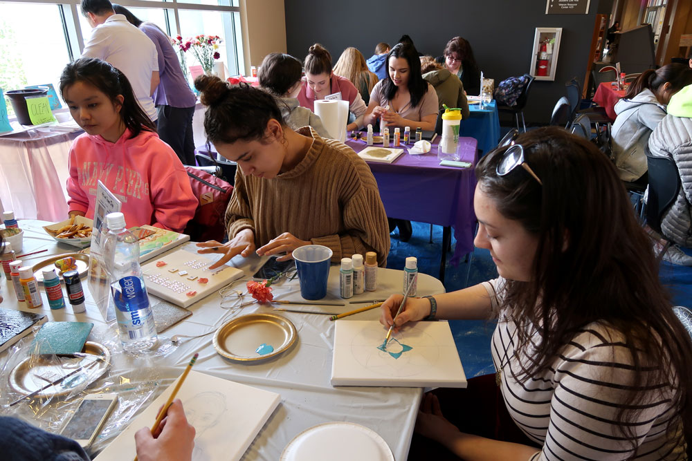 Art & Flower day students event