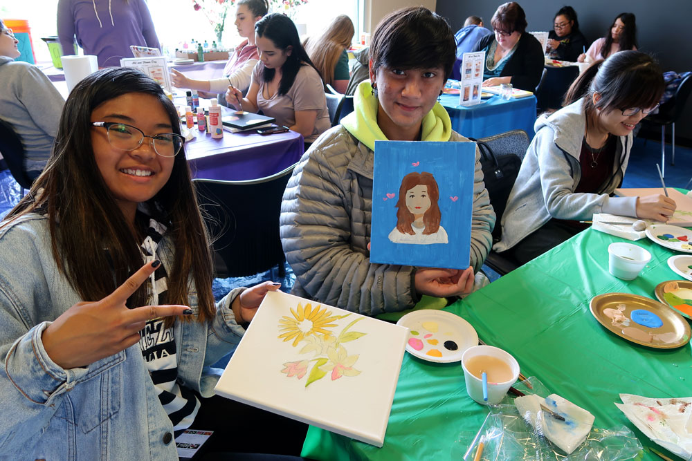 Art & Flower day students event