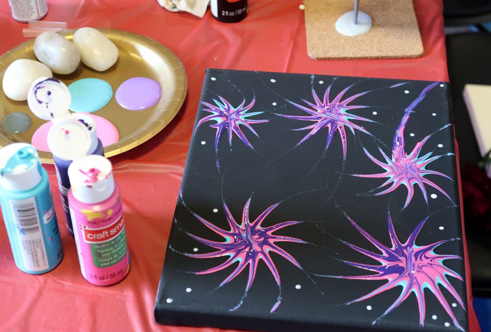 Art & Flower day students event