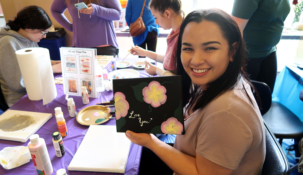 Art & Flower day students event