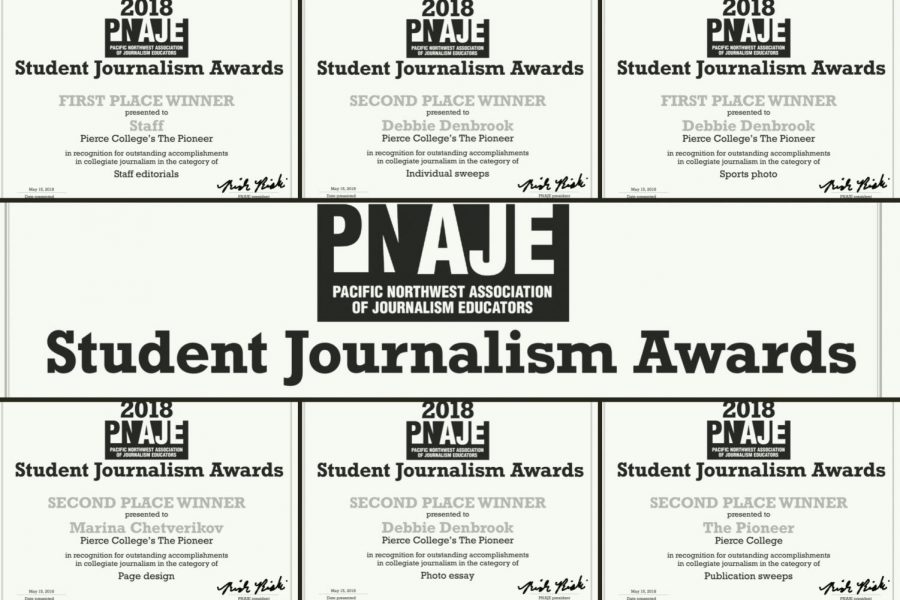 PNAJE 2018 winners in college journalism  contest
