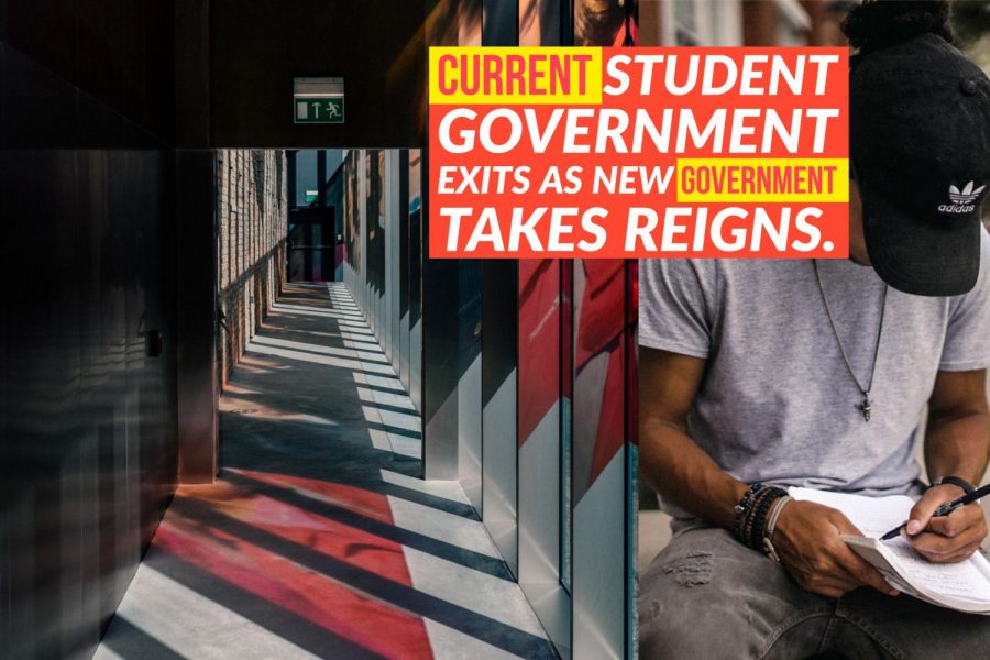 Current student government exits as new government takes reigns.