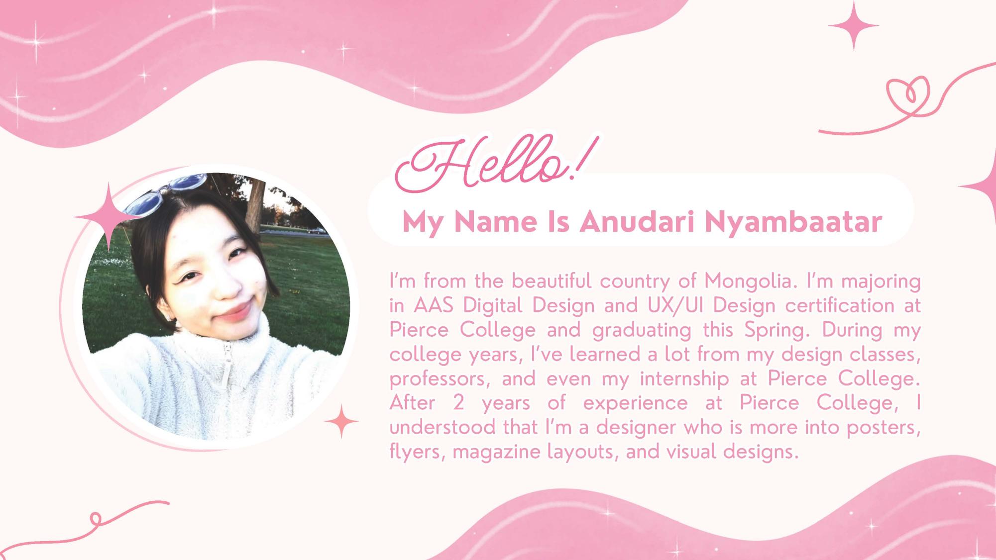 Anudari "Anu" Nyambaatar Professional Portfolio