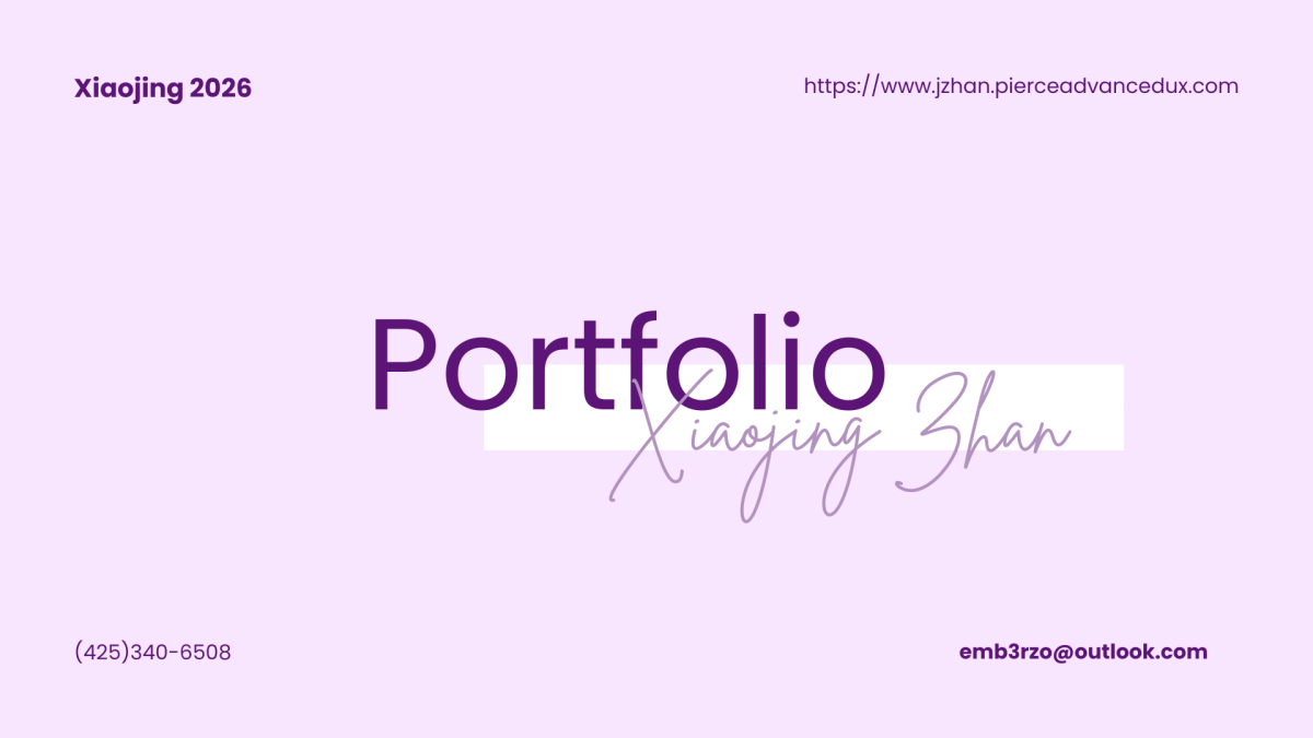 Xiaojing Zhan - Portfolio